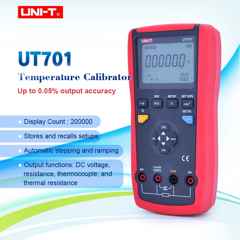 UT701 Handheld High Precision and High Stability Temperature Calibrator Thermocouple Calibrator