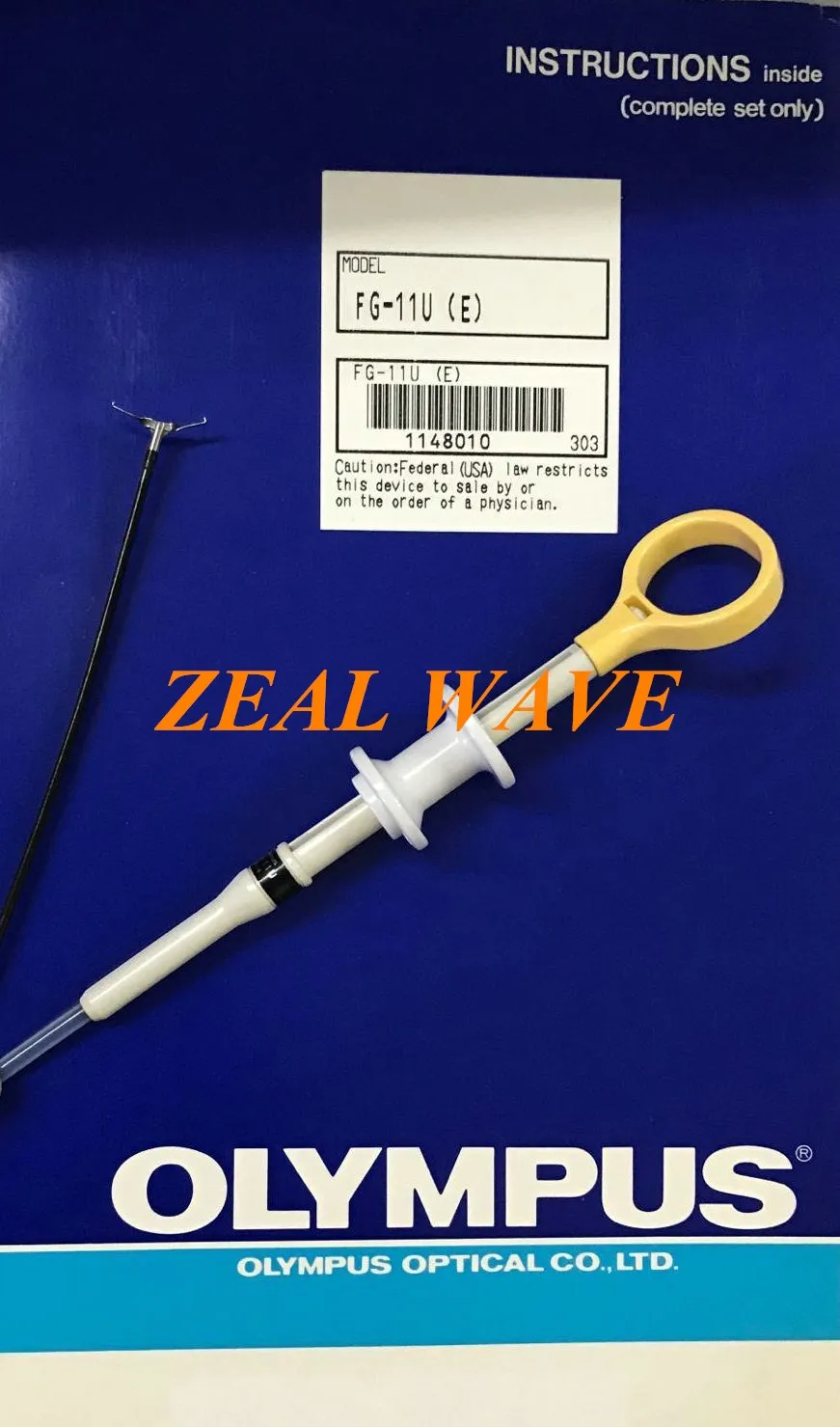 

FG-11U Olympus Gannet Type Foreign Body Clamp Colonoscope Aperture 4.2