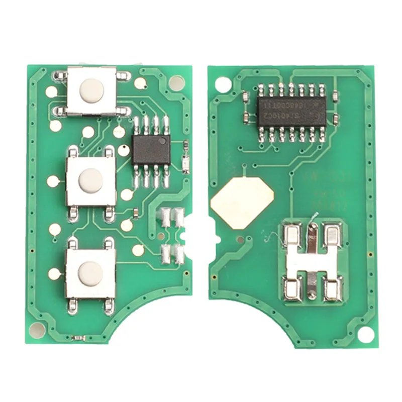 Jingyuqin 3-przyciskowa zdalna płytka PCB 1J 0959753 DA/AH 1K 0959753 G/N 434MHZ ID48 Chip do VW PASSAT Polo Golf Beetle Skoda Seat