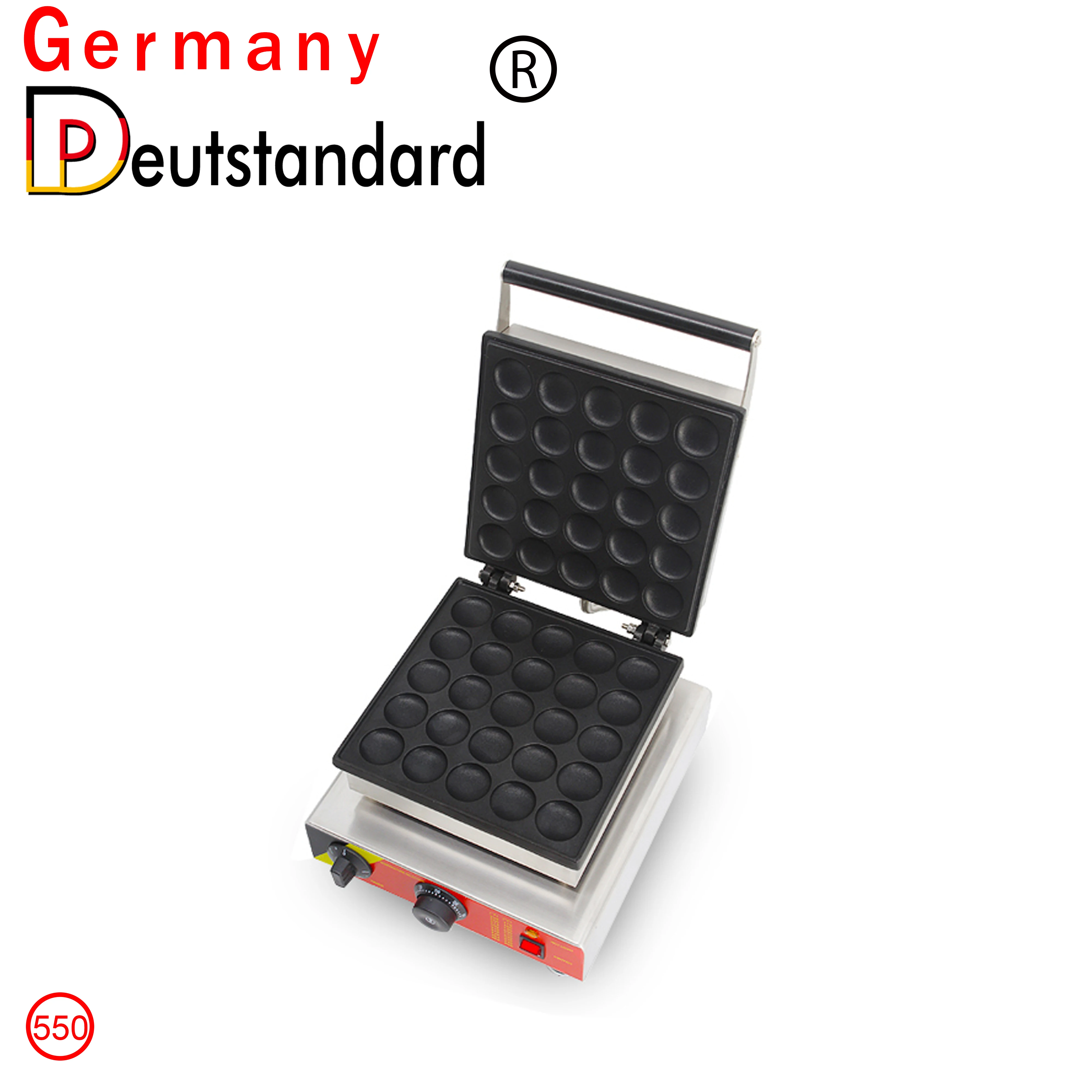 Chapa elétrica para panquecas, mini máquina para panquecas e biscoitos, assadeira e waffle, 25 espaços