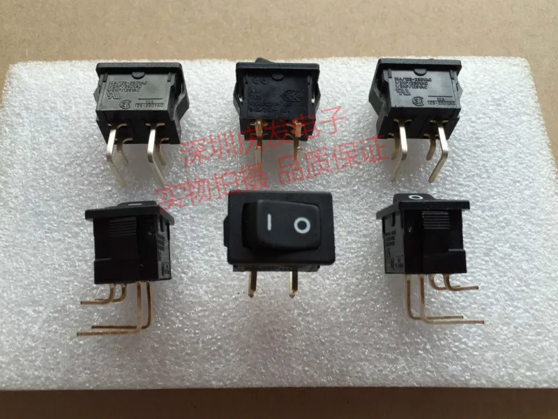 Original New 100% EVERE1 rocker switch bend foot 4pin 2gear 10A250V needle foot