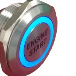 방수 리셋 푸시 버튼 전기 스위치, 엔진 시동 정지, 19mm, 22mm, 25mm, 30mm, 3V, 6V, 12V, 24V