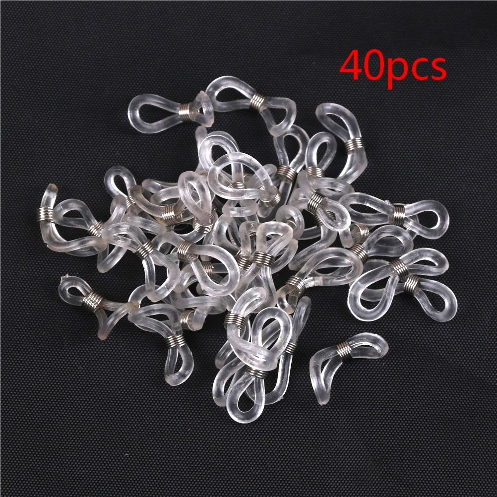 40pcs/lot Eyewear Accessories Eyeglasses Glasses Sunglasses Spectacles Chain Rope Holder Strap Retainer End Loop Connector