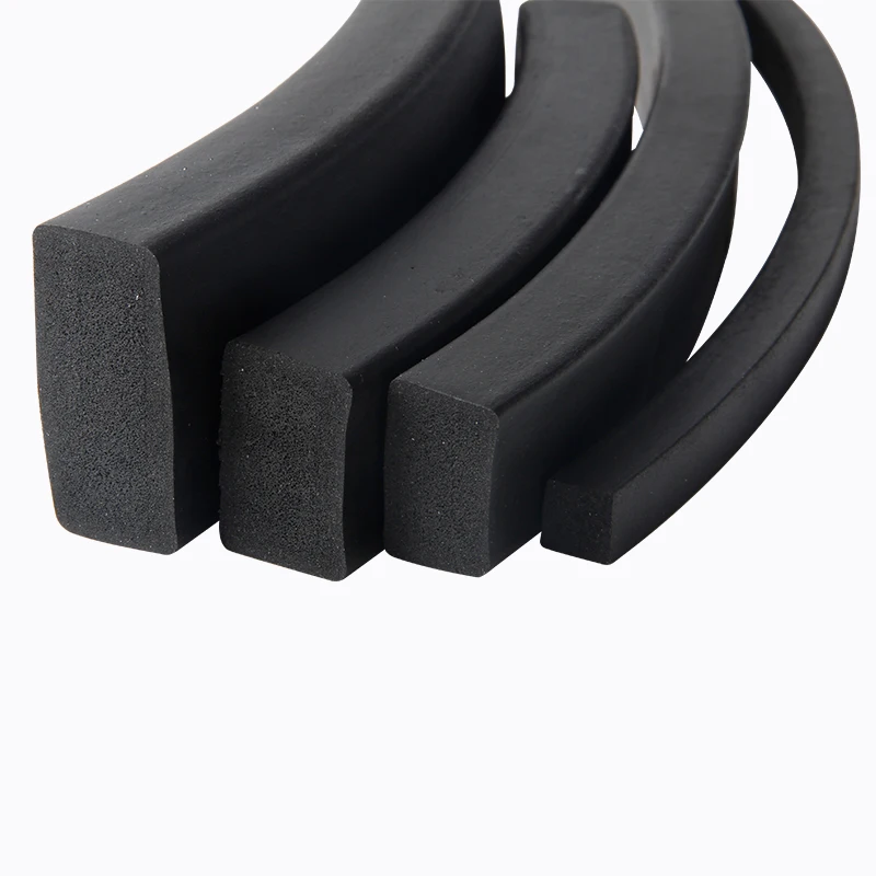 EPDM Rubber Foam Sponge Bar Seal Strip 1.5mm 2mm 2.5mm 3mm 4mm 4.5mm 5mm 6mm 6.5mm 7mm 8 9 10 12 13 14 15 16 17mm Thick 2m Black