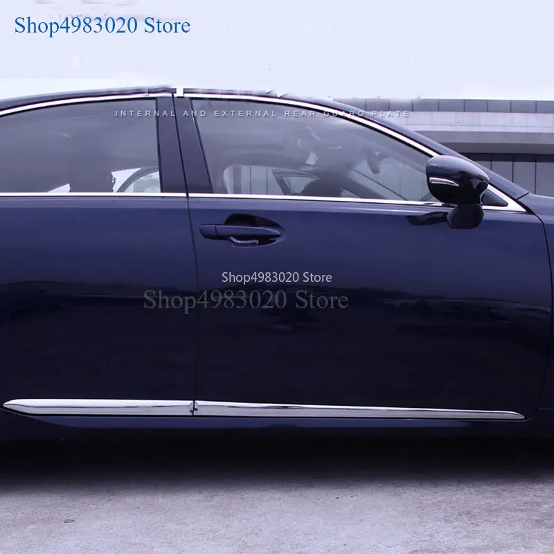 car auto cover For Lexus ES XV60 2013 2014 2015 2016 2017 2018 ABS chrome car body door side molding antiscuff rib trim