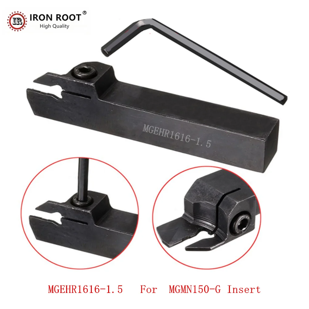 20P MGEHR /L1616-1.5mm/ 2mm / 3mm CNC Lathe External Grooving Cut Boring Bar Tool Holder