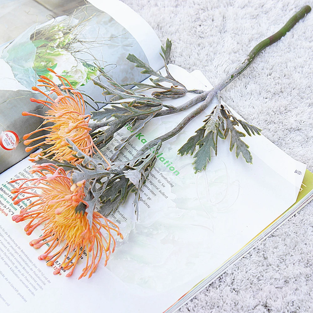 Künstliche Blumen, kurze Zweige, Krabbenklauen-Design, 2-fach, für Festivals, Girlanden, Vasen, zur Dekoration von Wohnräumen, für Hochzeiten, künstliche Pflanzen. – Detail 4