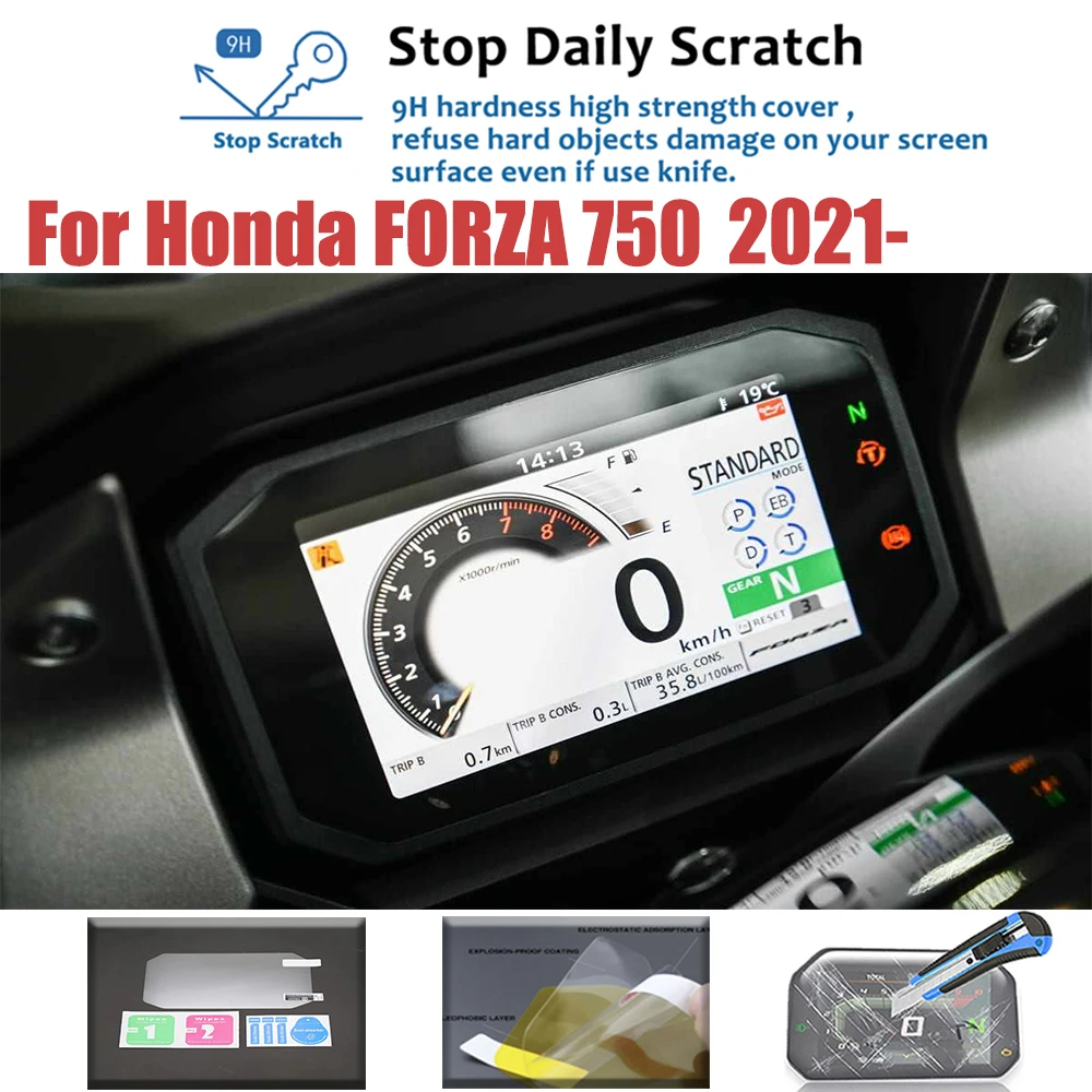 2 Pieces For HONDA Forza 750 Forza750 NSN 755 2021 2022 Motorcycle Accessories Cluster Scratch Protection Film Screen Protector