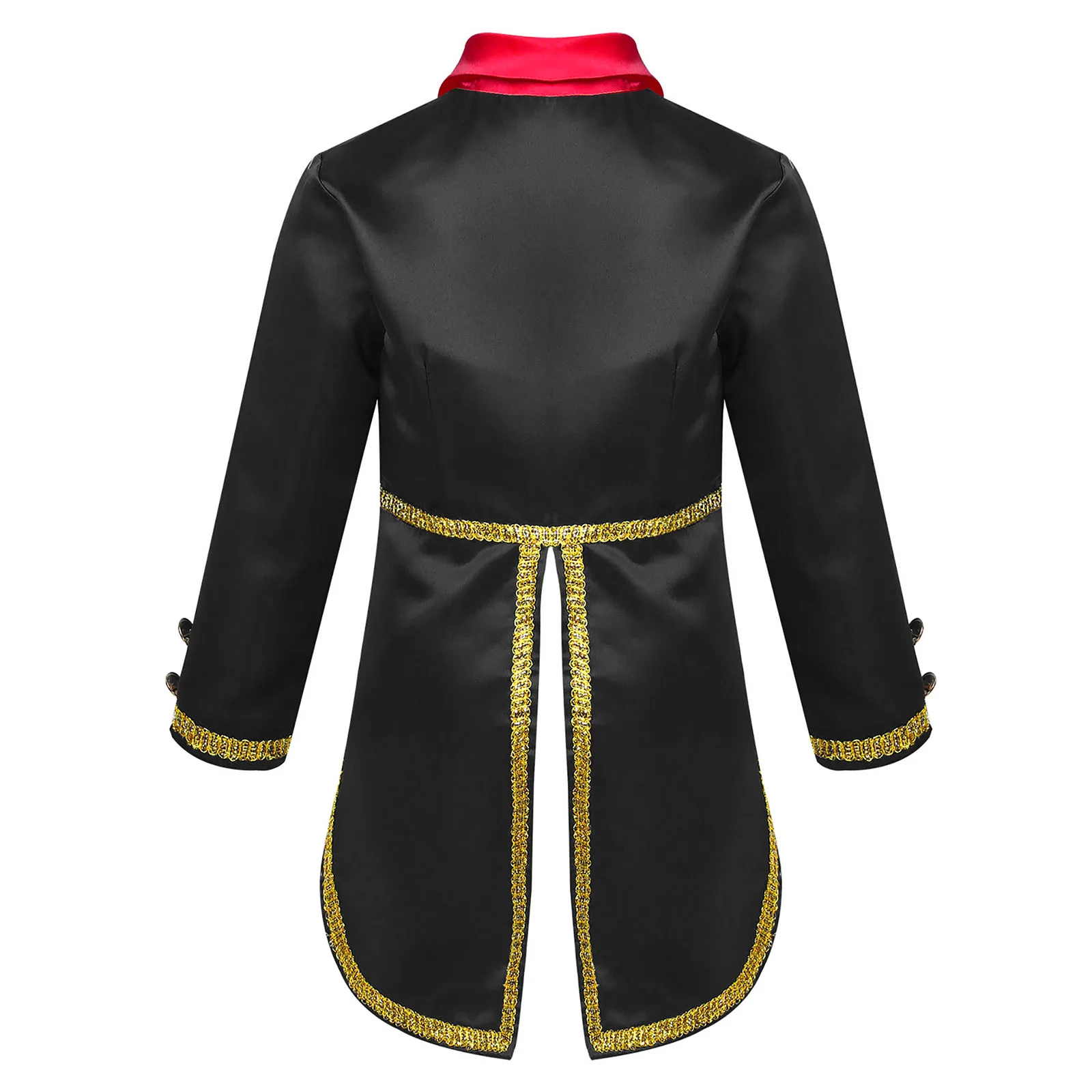 Bambini ragazzi principe carnevale Costume Cosplay colletto rovesciato giacca da smoking Tailcoat festa di Halloween per bambini giochi di ruolo abbigliamento