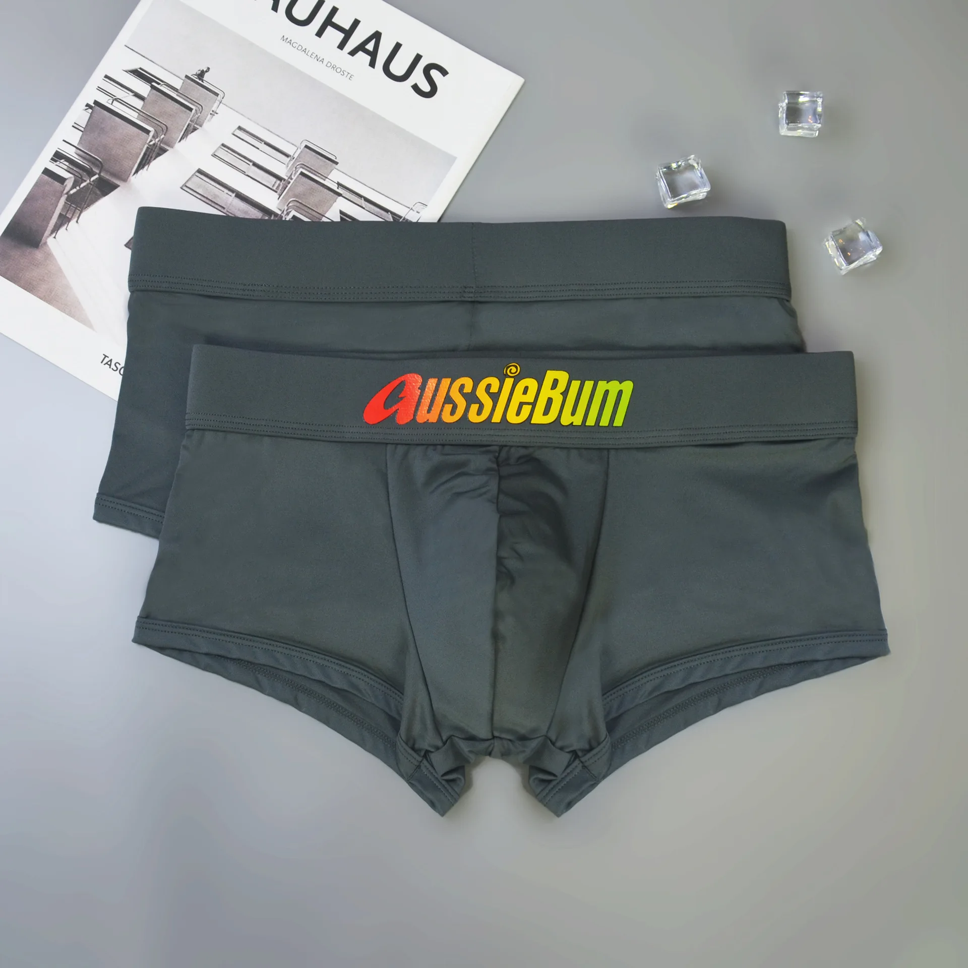 Men Boxers Shorts Sexy Underwear Aussiebum Men' Boxers Male Panties Calzoncillos Slip Men U Convex Pouch Man Underpants M-XXL