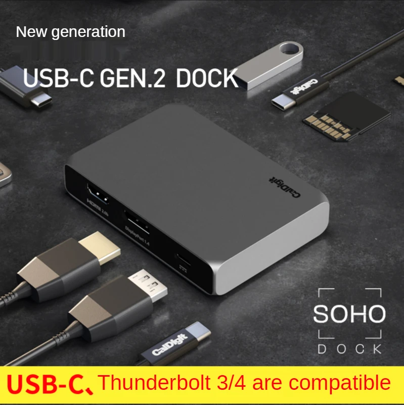 USB-C SOHO Dock Docking Station Typec Hub USB-Hub Card Reader HDMI/DP Adapter Computer IPadPro Compatible lightning 3 and 4