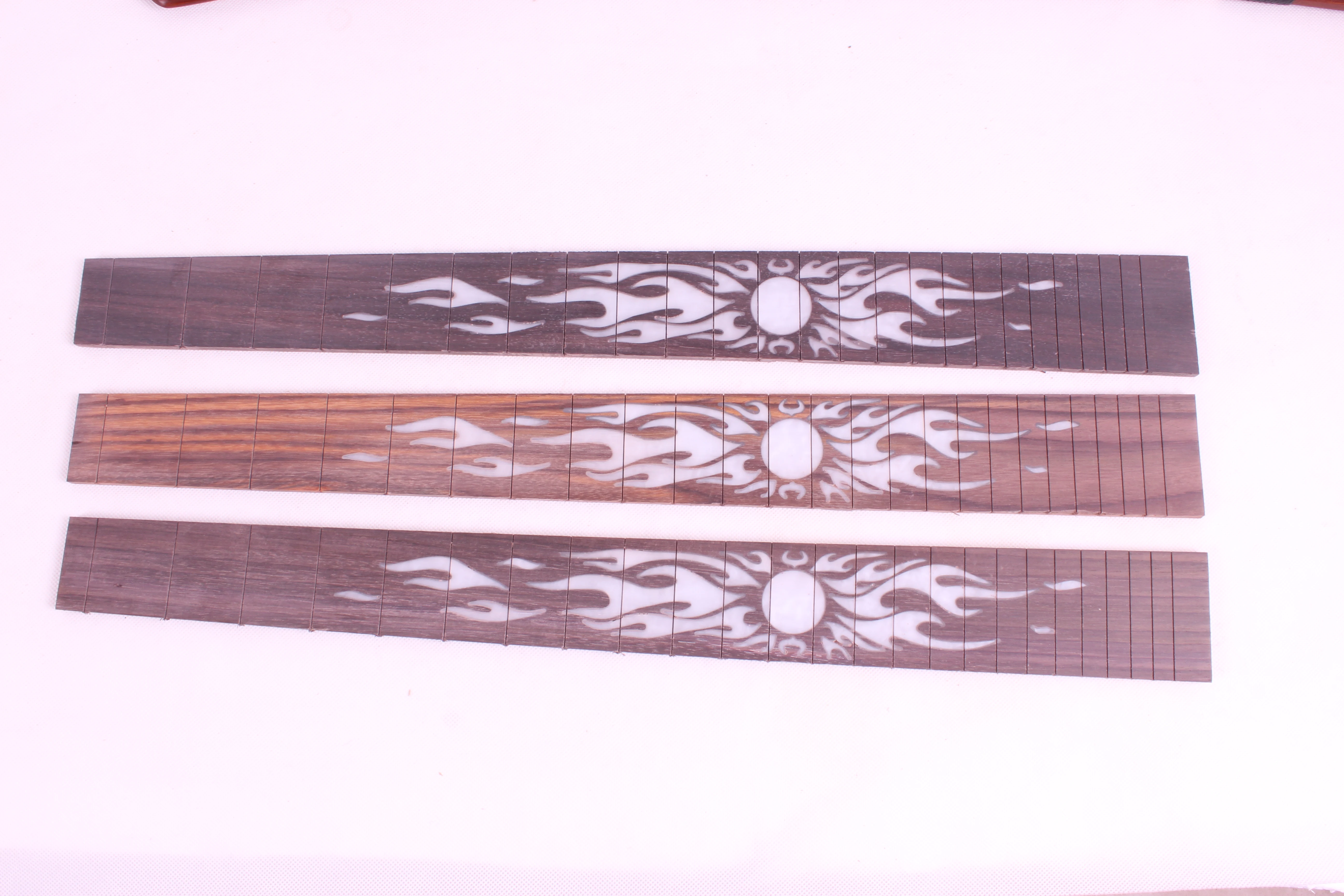 1Pcs 22 Fret 25.5 Inch Rosewood Electric Guitar Fretboard sun  Inlay Diy Guitar Project Unfinished