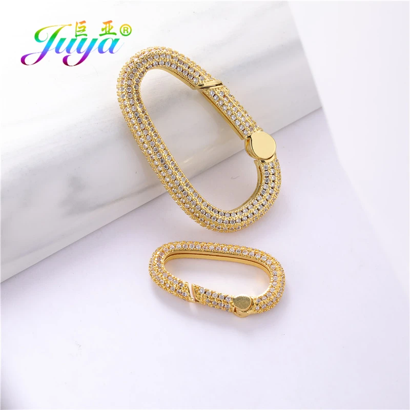 Juya DIY Neue Designer Kostüm Schmuck Machen Liefert Handgemachte Dekorative Anhänger Karabiner Verschluss Schraube Lock Verschlüsse Großhandel – Detail 22