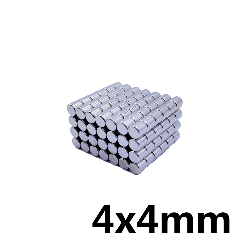 20/50/100/200/300pcs  4x4 mm Mini Small Round Magnets N35 Neodymium Magnet Dia 4x4mm Permanent NdFeB Strong Powerful Magnets 4*4