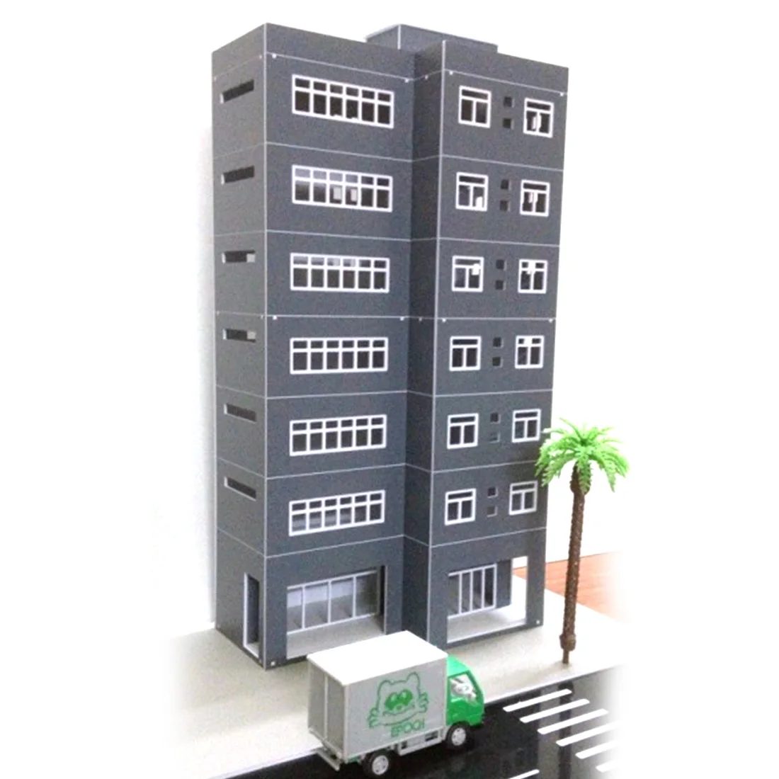 

1:87 HO Scale Sand Table Decoration house DIY Assembly Grey Building Model Structure Model Accessories 2020 New Arrival