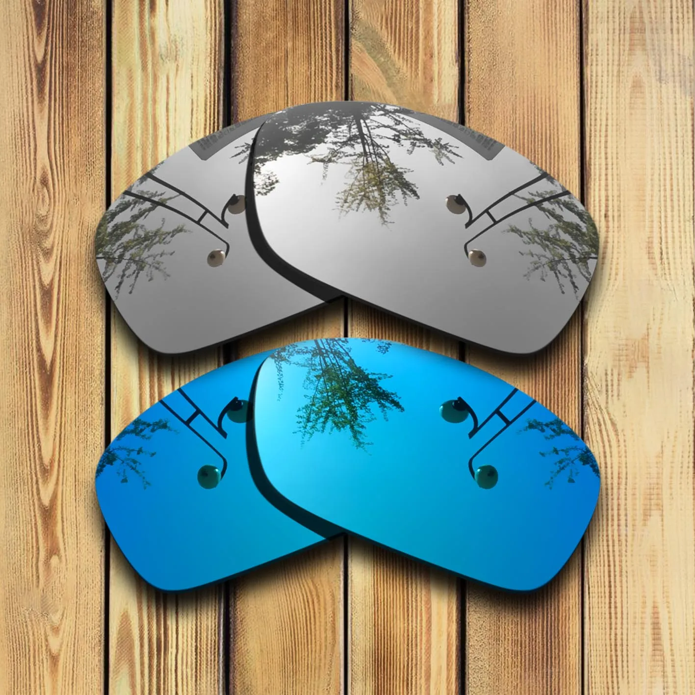 100% Precisely Cut Polarized Replacement Lenses for Taper Sunglasses Chrome & Blue Combine Options