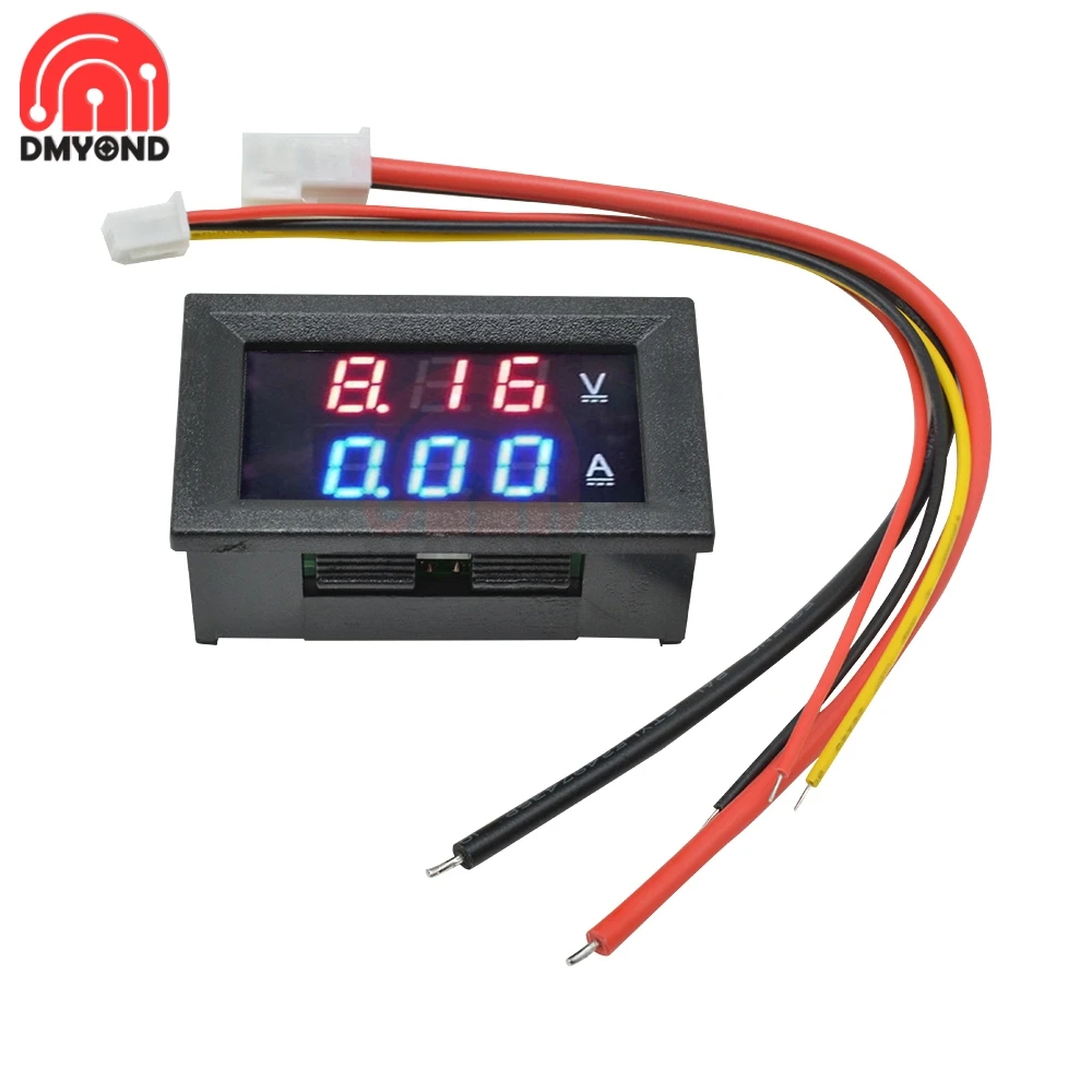 Mini 0.28inch DC0-100V 100A LED Digital Voltmeter Ammeter Volt Ampere Meter Amperemeter Voltage Indicator Tester with FL-2 Shunt