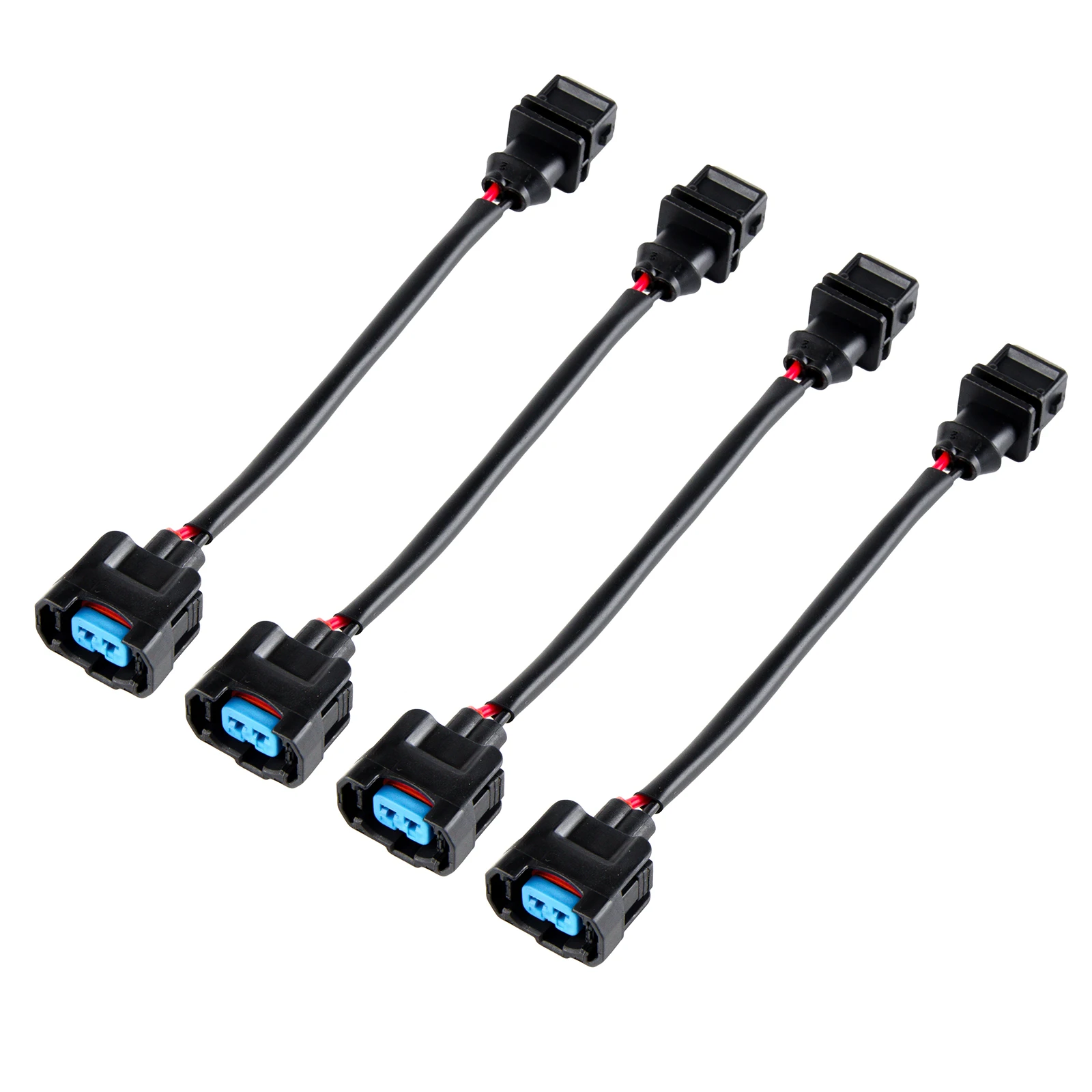 4Pcs Fuel Injector Conversion Jumper Harness Adapter Clip Plug For Honda Acuras OBD0/OBD1 TO OBD2 Car Replacement Accessories