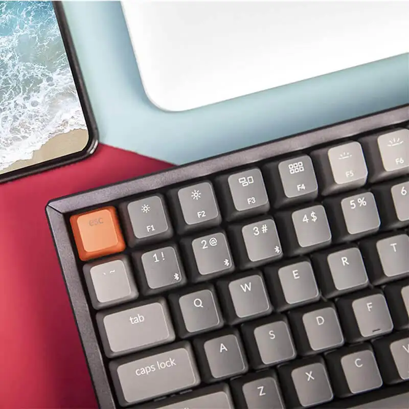 Keychron K2 C V2 Wireless Bluetooth USB Mechanical Keyboard Aluminum Frame, Compact 84 Keys RGB Backlight N-Key Rollover