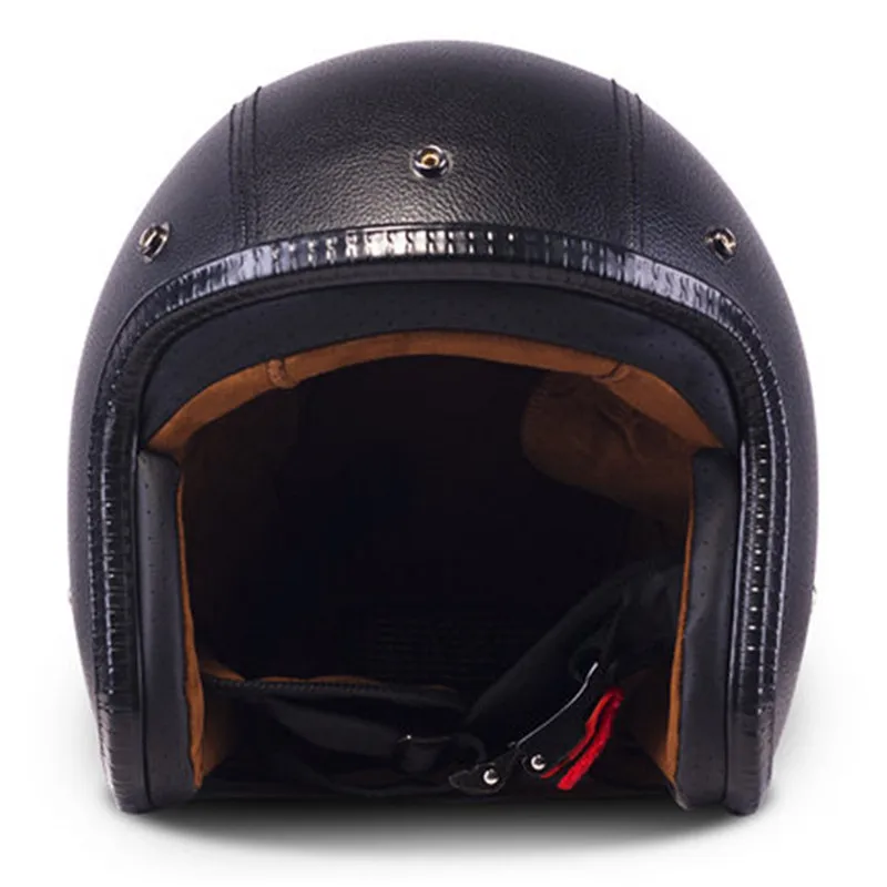 

Motorcycle Motorbike Rider Open Face Casco Casque Moto Retro Vintage Helmets Dot S M L Xl Matte Black CE