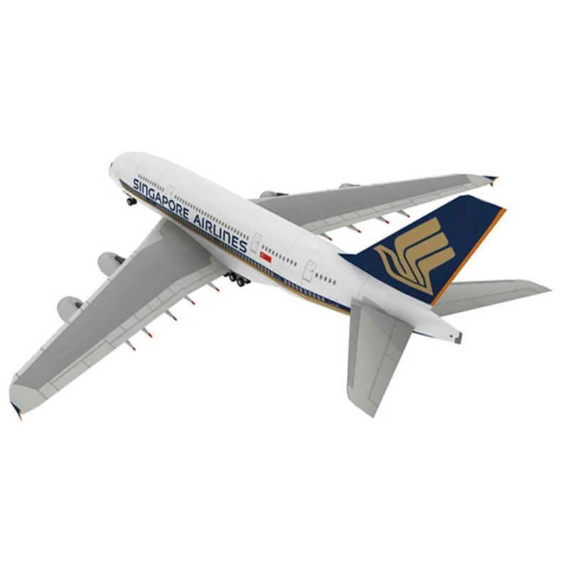 3D 1:300 True Scale Airbus A380 Australia Emirates Singapore Airlines Paper DIY Craft Civil Aviation Home Decoration Handmade