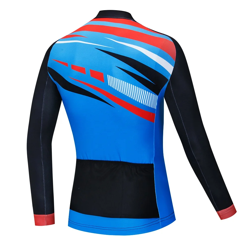 New Mountain Bike Triathlon Long Sleeve Ultraviolet-Proof Breathable Tight Fitting Jersey Suit Cycling Clothes With Pocket