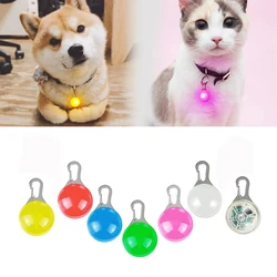 Pet Dogs Glowing Collars Cat Dog Pendants Decoration Puppy Flashing Led Collar Night Luminous Pet Accessories Prevent Lost Pets