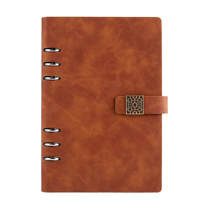 A5 Loose-leaf 6 Holes Color-Changing Leather Interchangeable Inner Leaf Loose-leaf 200 sheets per Office Stationery Supplier