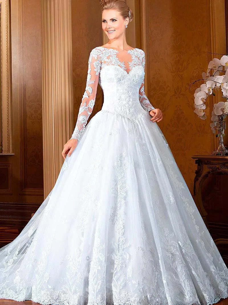 Robe De mariée en dentelle De style princesse De dubaï, romantique, sur mesure, 2021