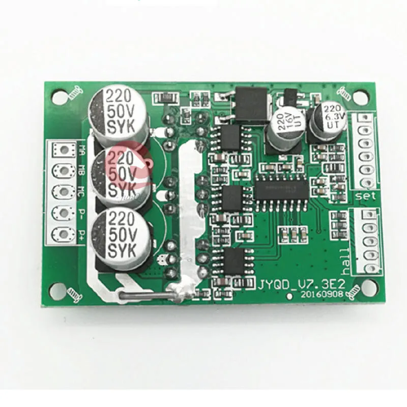 JYQD_V7.3E2 DC12V-36V 500W High Power Brushless Motor PWM Controller Driver Board Hall BLDC Driver Board