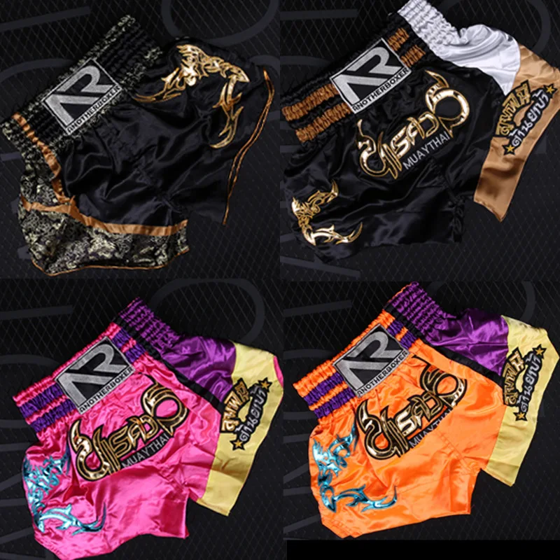 Adult Children Boxer Loose Pants Muay Thai Shorts Ventilate MMA Training Trousers Fight Training  Boxing Equipment Wholesale