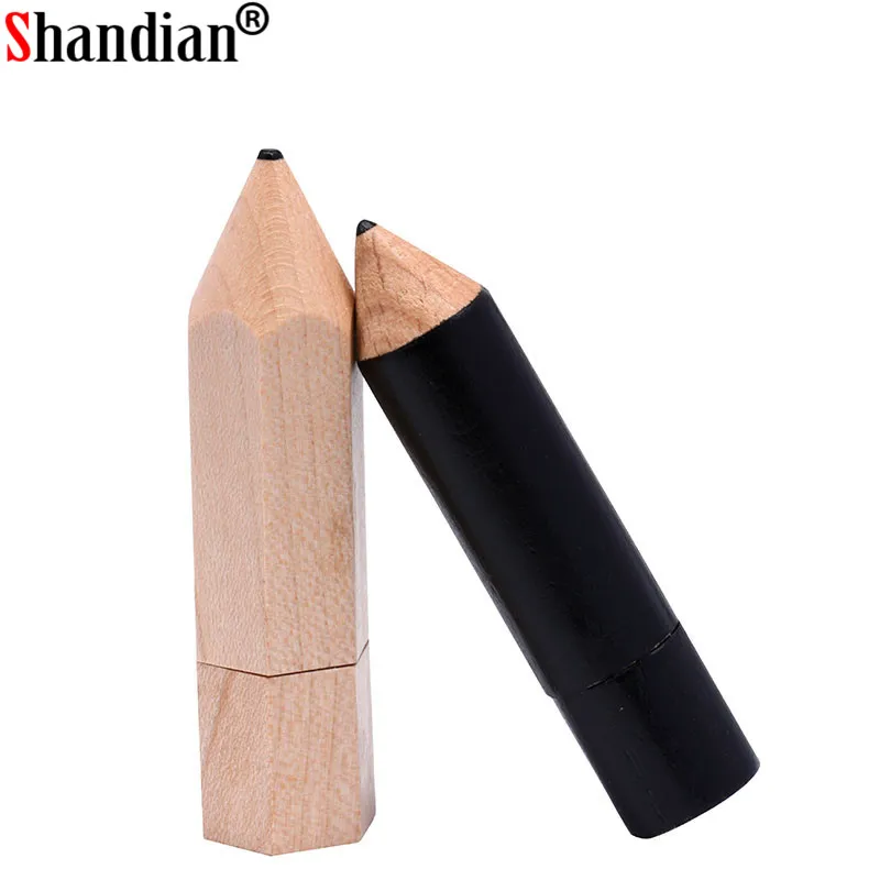 SHANGDIAN-ذاكرة usb على شكل قلم رصاص مزودة بشعار ، 4 جيجابايت ، 8 جيجابايت ، 16 جيجابايت ، 32 جيجابايت ، 64 جيجابايت ، usb 2.0 ، هدية مخصصة