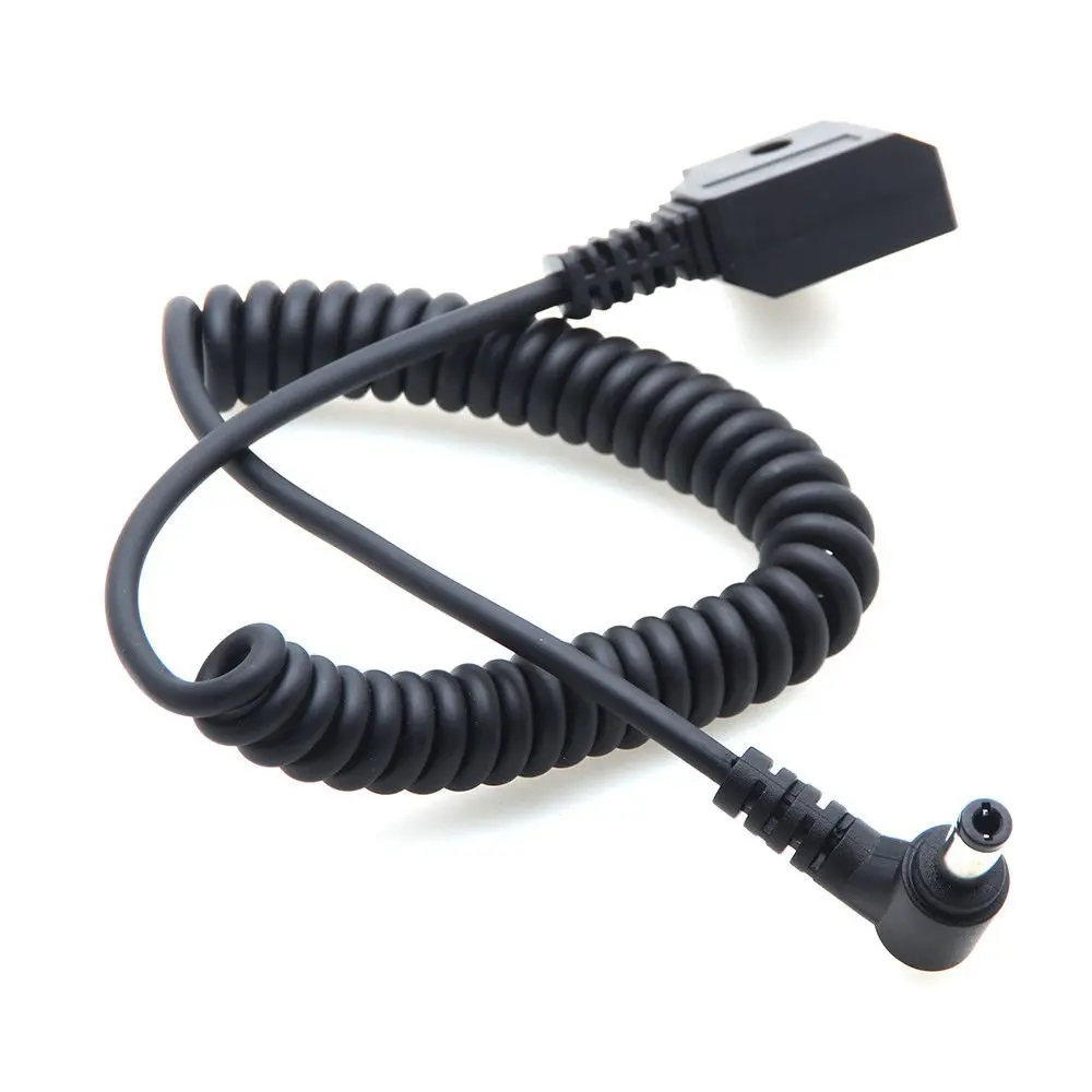 

FOTGA 12V D-Tap 2 Pin Male Connector to DC 5.52.5mm DC5525 Power Cord Spring Cable for Blackmagic Cinema Camera BMCC