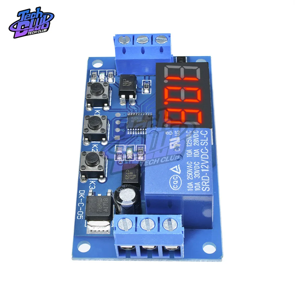 DDC-331 DC 12V Trigger Cycle Time Delay Relay LED Display digitale interruttore di controllo relè di temporizzazione regolabile