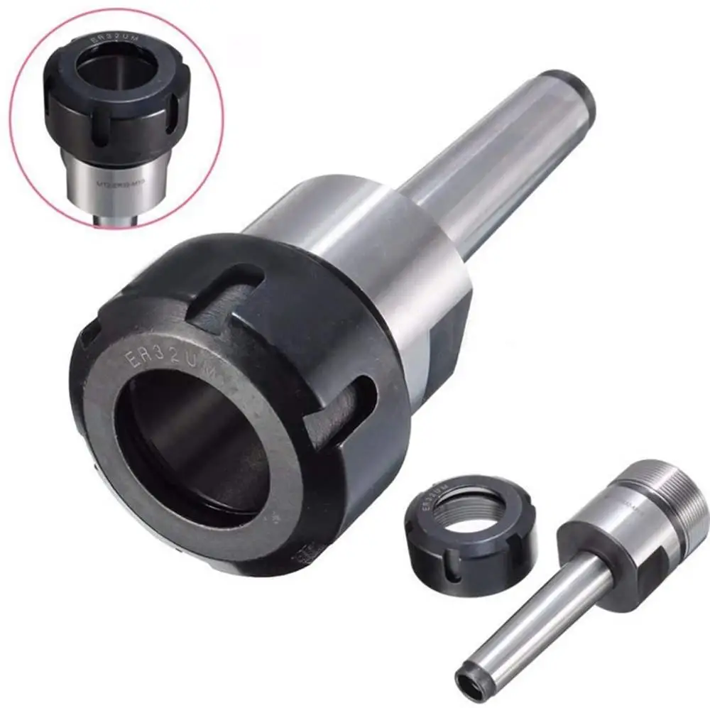 MT2 MT3 MT4 ER16 ER20 ER25 MTA MTB Morse Taper Tool Holder+9pcs Spring Collets +UM Wrench for CNC Milling Lathe Tools