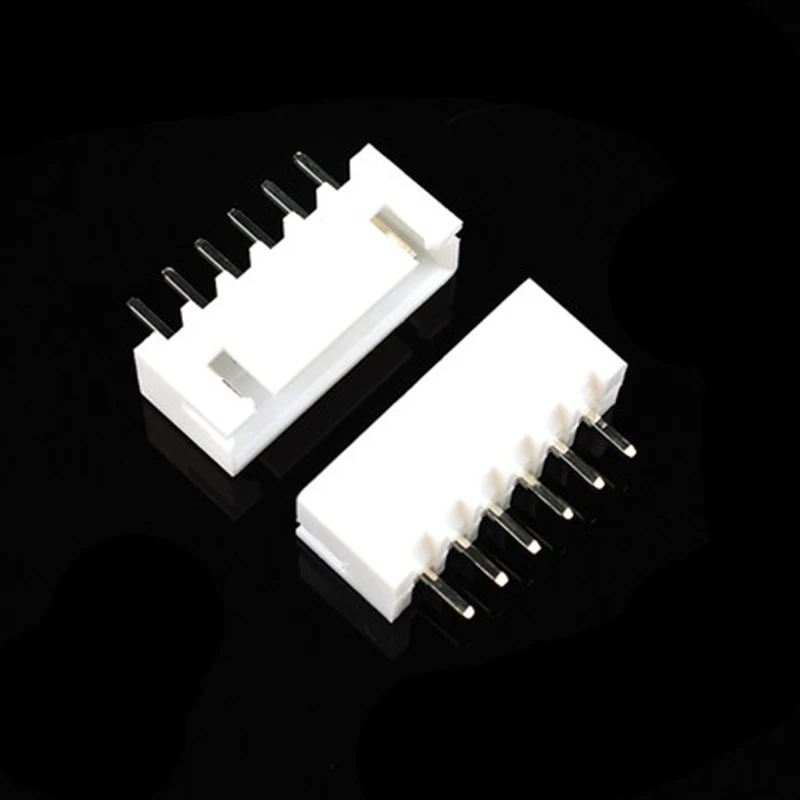 50PCS XH2.54 Connector 2P 3P 4P 5P 6P 7P 8Pin  Straight Pin Header Right Angle Socket 2.54mm Pitch XH For PCB jst