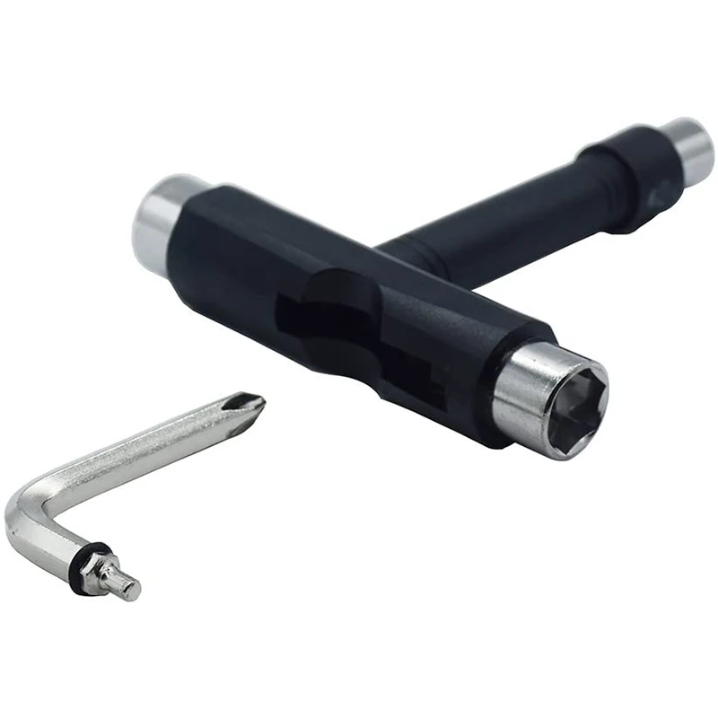 All-In-One Multifunctionele Draagbare T-Tool & Y-Tool Voor Skateboard, all-In-One Skate Gereedschap Set Van 2 Pcak