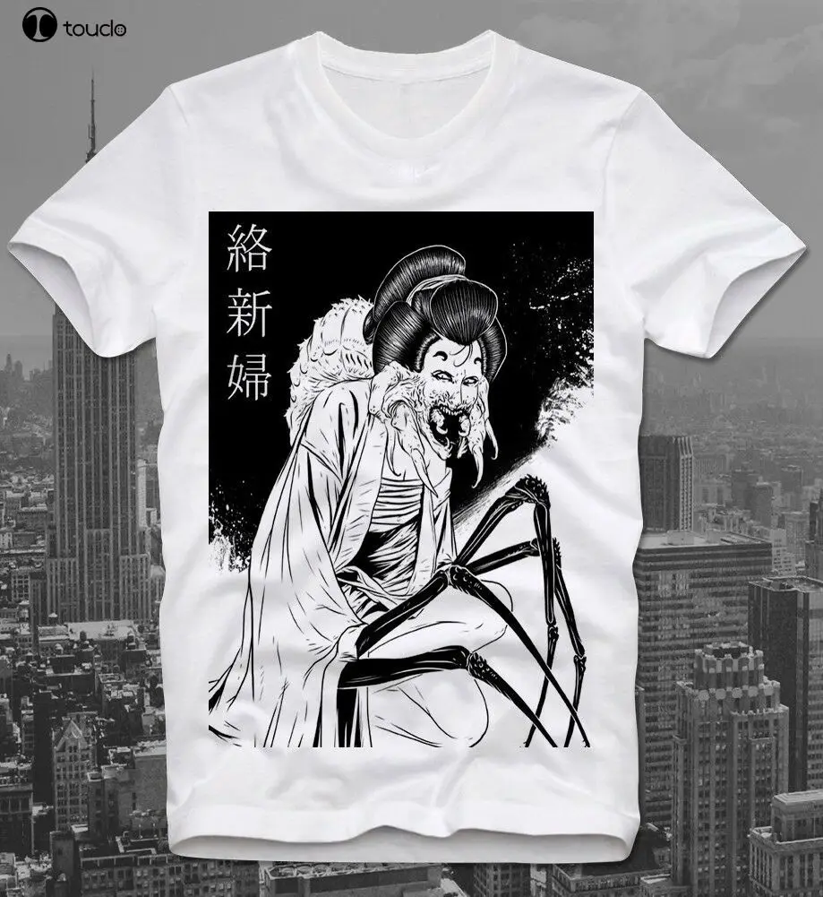 T-Shirt Jorogumo Japanese Spider Yokai Anime Manga Horror Dark Art New 2019 Fashion Hot Summer Funny Casual Tops T Shirts