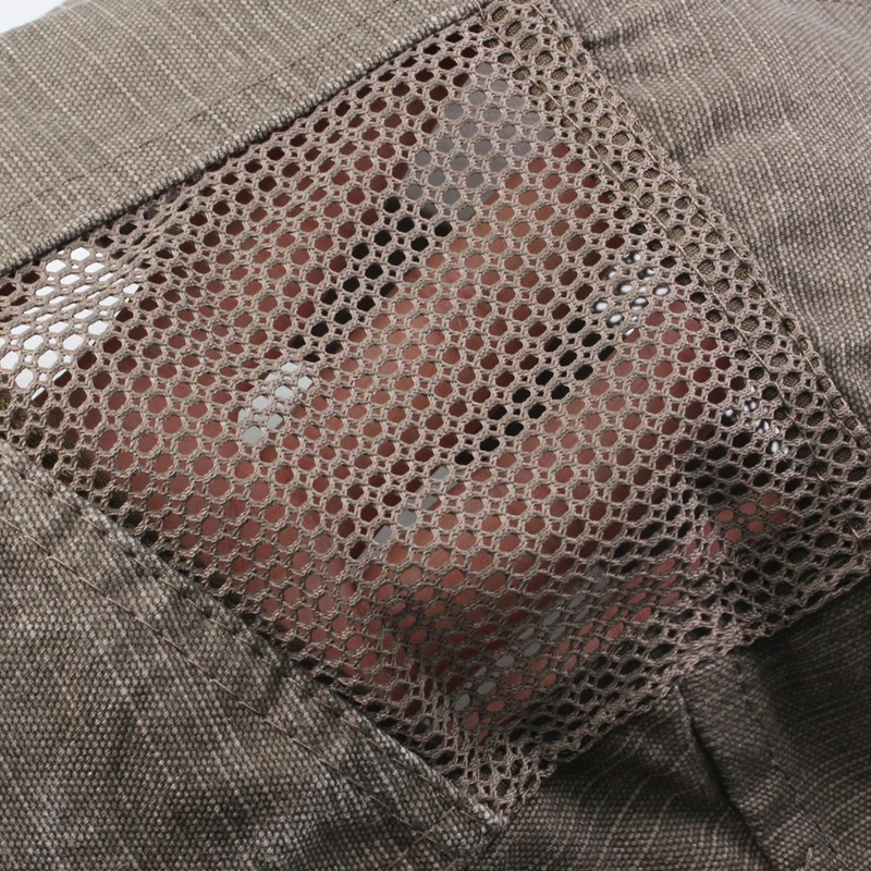 CNTANG-boinas de malla para hombre, Sombreros con visera, planos, Vintage, informales, de algodón, ajustables, para el sol