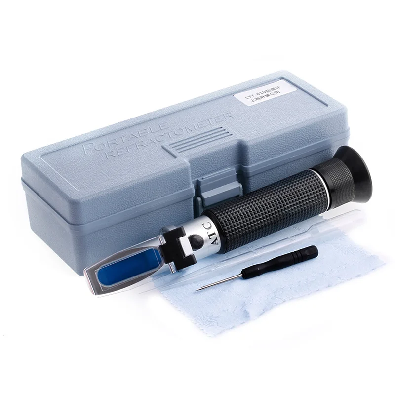 Handheld Salinity Refractometer 0-10% Aquarium Water Salt Hydrometer Measurement A5YD