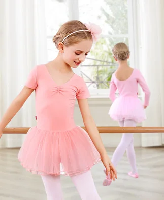 Ballet Leotards for Girls Kids Ballet Tutu Dress Bubble Skirts Birthday Skirts Soft Gymnastics Leotards Training Daily Wear