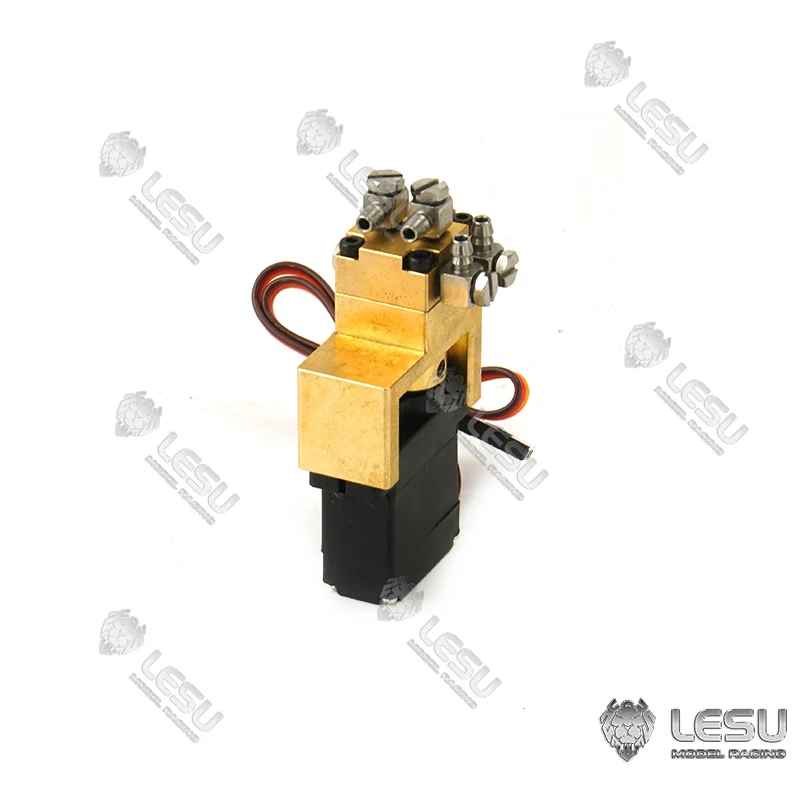 LESU 1 2 3 4 5 6 7 Brass Channel Hydraulic Reversing Valve For 1/14 Radio Control  Excavator Tamiyaya  Dumper Truck TH16600