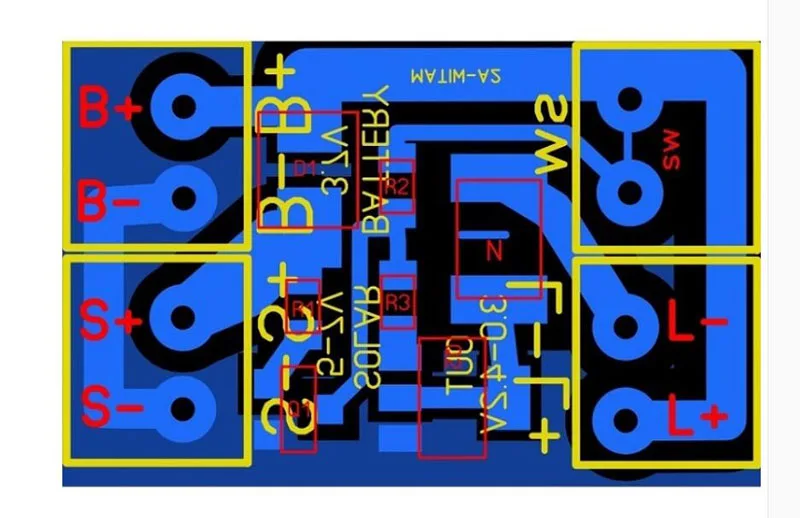 Solare Regolatore di Carica del generatore Automatico di Controllo Della Luce Interruttore di circuito di Batteria Al Litio Ricarica Consiglio fai