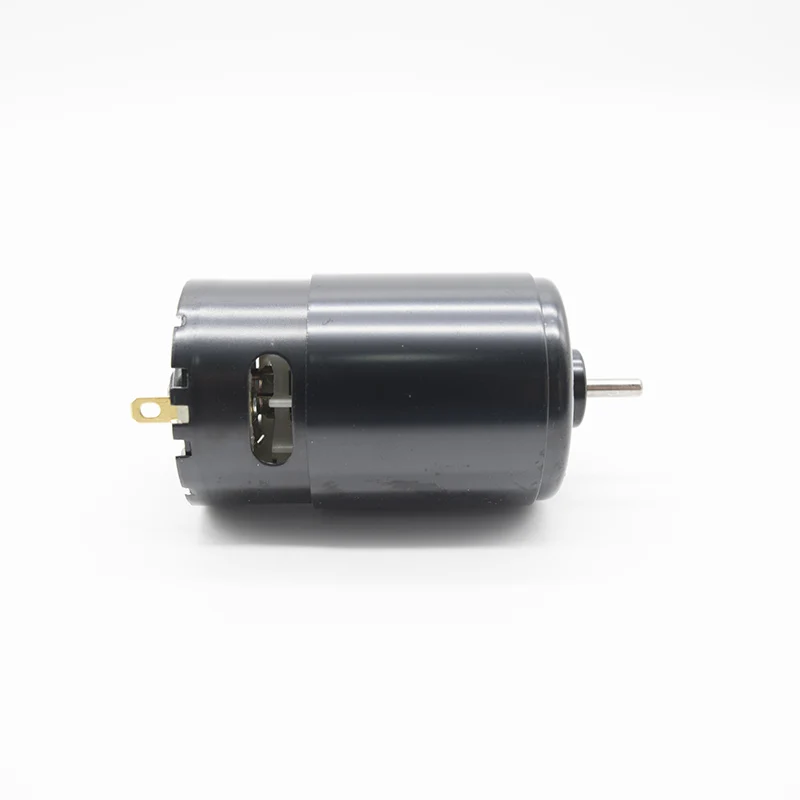 Black Micro RS-550 Electric Motor DC 7.4V 10400RPM/ 13200RPM High Speed Large Power Ball Bearing for Toy Car/ Screwdriver