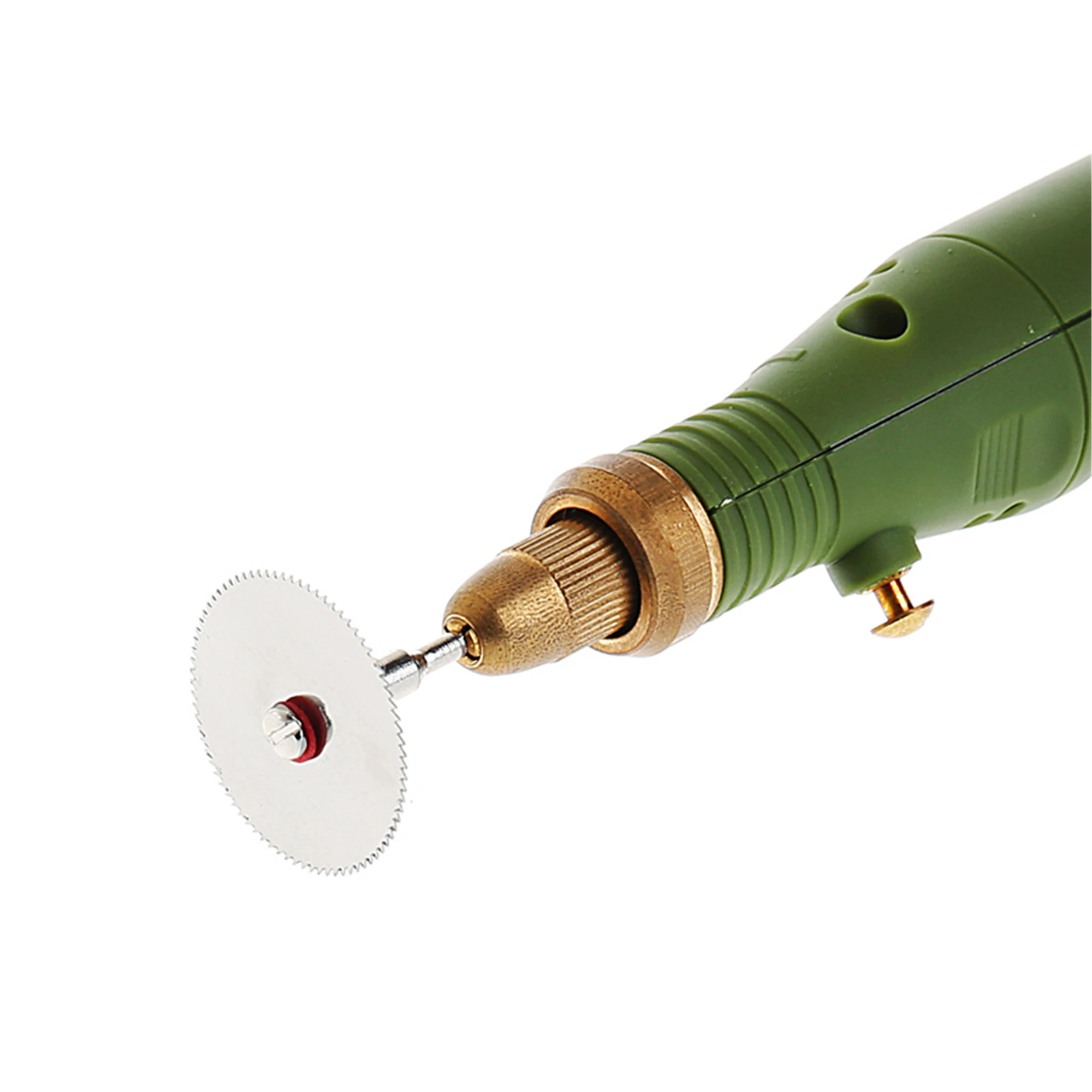 Discos com haste de 1 peça em aço inoxidável, disco de corte com rodas 3mm de parafuso, mini lâminas de serra circular para corte de objeto macio com 10 peças