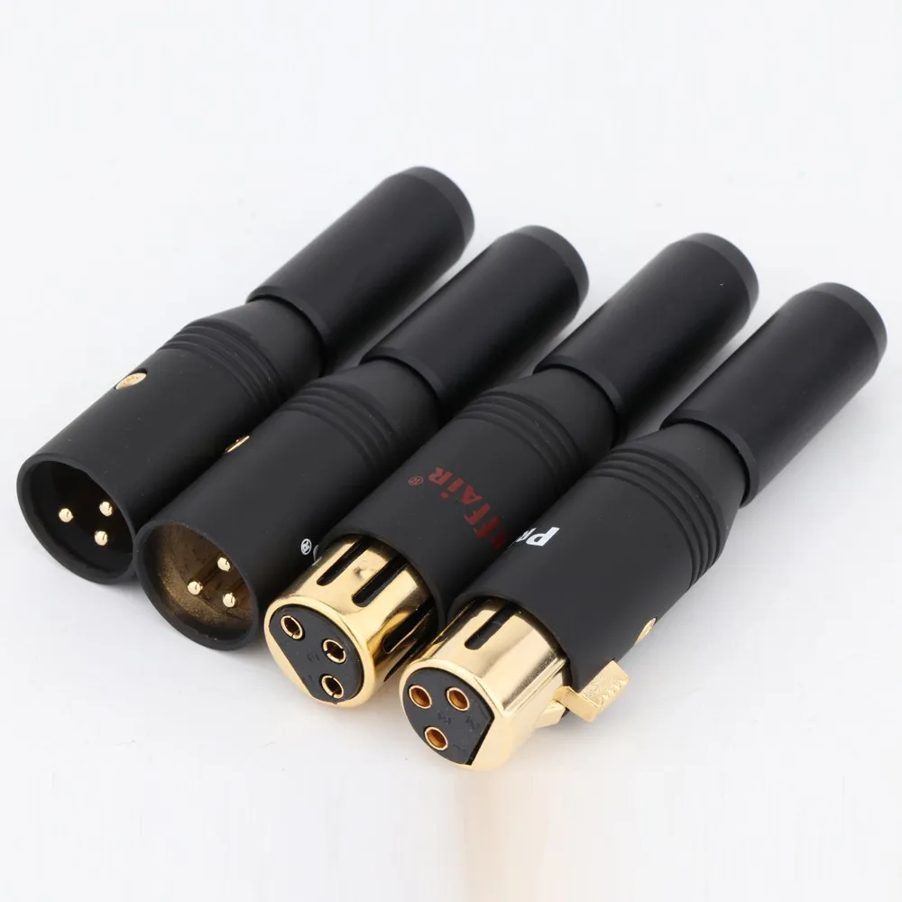 

Preffair X1805/XR1809 Gold Plated 3 pins XLR Plug Male And Female XLR Plug Adapter for DIY Audio Socket Audio Connector