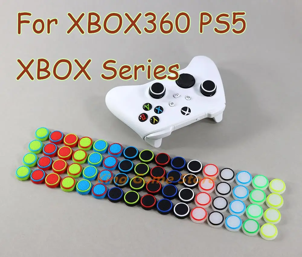 

300pcs/lot Game Accessory Protector Silicone Thumbstick Grip Caps for PS4/3 for PS5 for Xbox 360 for Xbox one Game Controllers