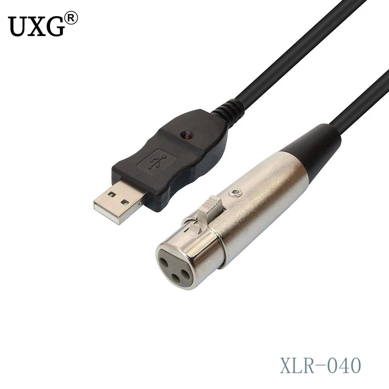 10FT 3m dla notebooka MAC 2019 nowy mikrofon usb Mic Link adapter do kabla męski kabel żeński XLR na PC