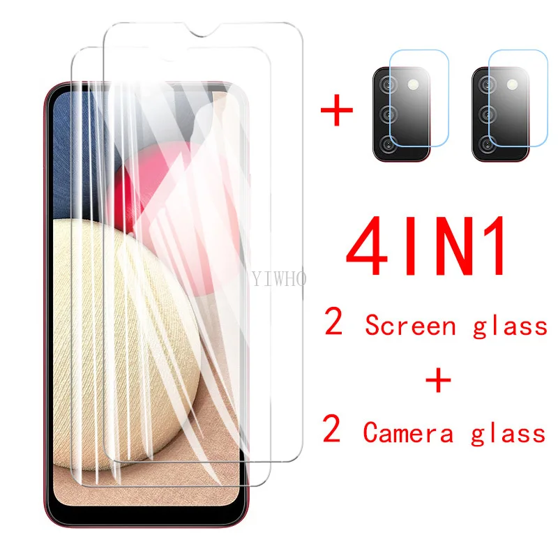 4in1 Protector Glass for Samsung A 02s Screen Protectors Camera Film on Galaxy A02s A02 S SM-A025F Tempered Glass Safety Film