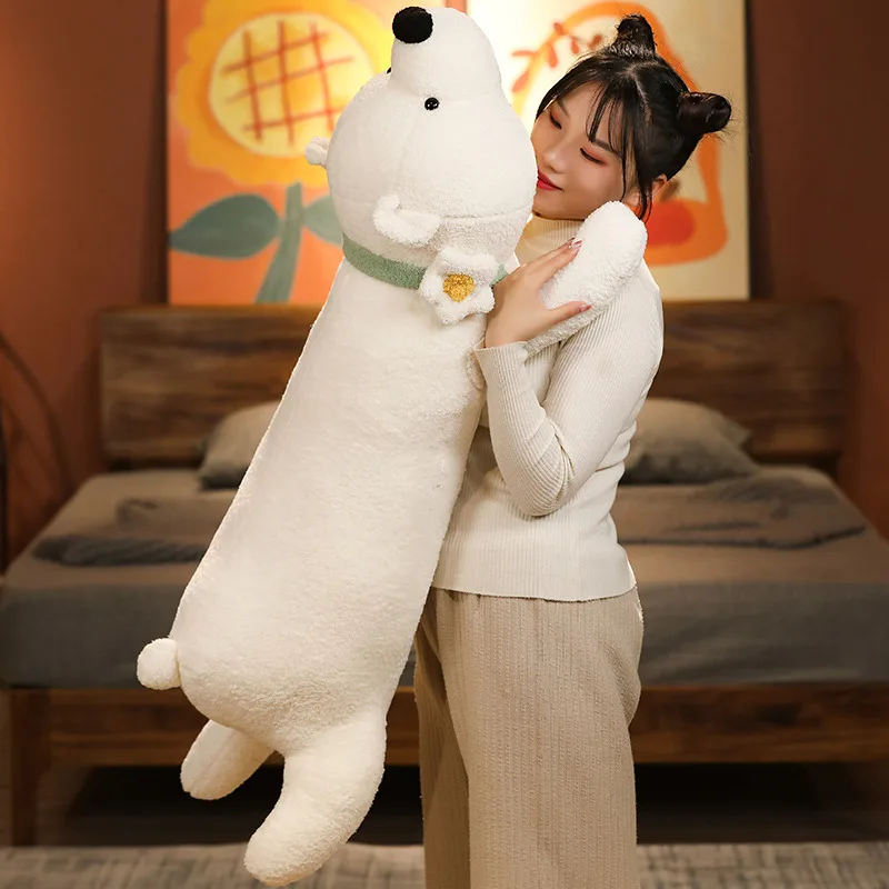 

1pc 100/120CM Soft Cartoon Animal Plush Pillow Toy Stuffed Polar Bear Shark Fox Doll Kawaii Sleeping Cushion For Girls Kids Gift